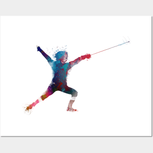 fencing sport art #fencing #sport Posters and Art